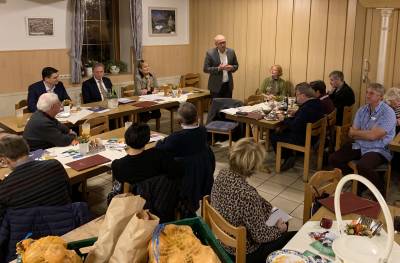 Bürgermeister Thomas Knödler stellte die Klimapartnerschaft mit Kouga in Südafrika vor.