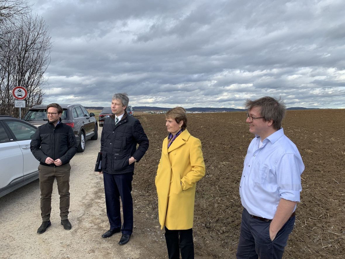 v.l.n.r: Fabian Gramling; Staatssekretr im Bundesverkehrsministerium, Steffen Bilger; Staatssekretrin im Minsiterium fr den Lndlichen Raum, Friedlinde Gurr-Hirsch; Dr. Michael Preusch 